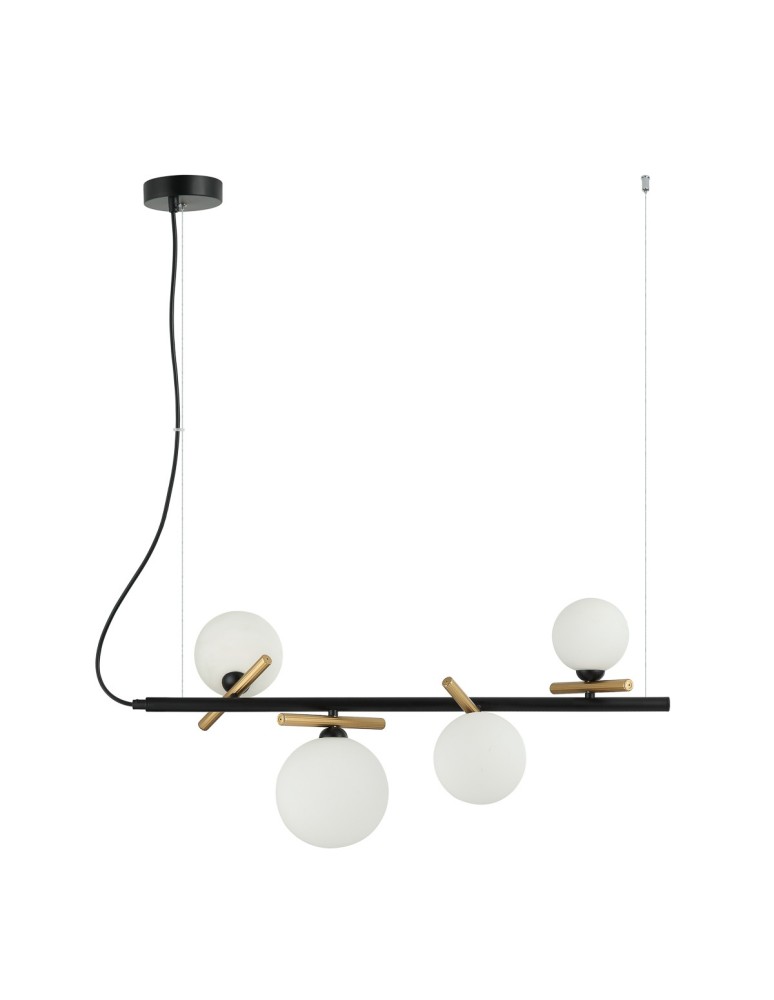Pendant lamps over the island - Italux Reverso Pendant Black, Gold 4xG9 25W PND-5622-4-BK-W - product kolory-swiatla.pl 1