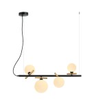 Pendant lamps over the island - Italux Reverso Pendant Black, Gold 4xG9 25W PND-5622-4-BK-W - product 2