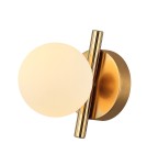 Wall lamps spheres - Italux Reverso Brass Wall lamp 1xG9 25W WL-5622-1-BRO-W - product 2