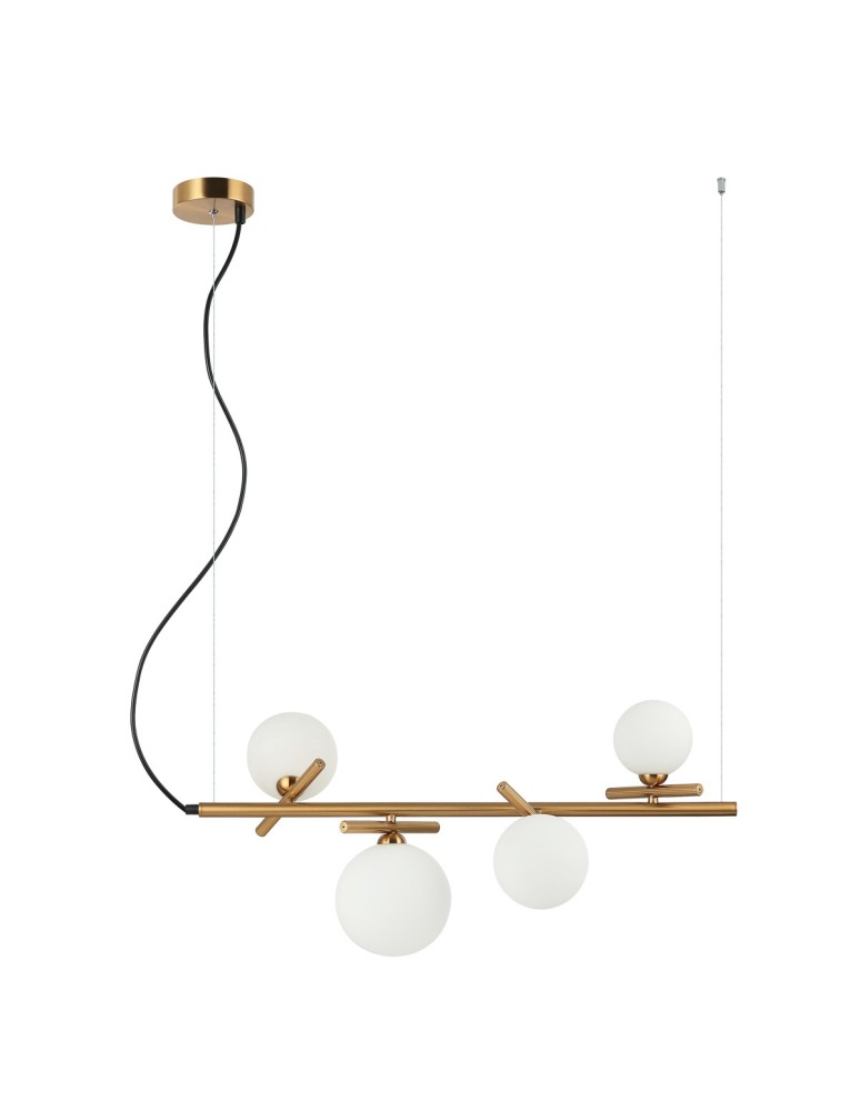 Pendant lamps over the island - Italux Reverso Pendant Brass 4xG9 25W PND-5622-4-BRO-W - product kolory-swiatla.pl 1