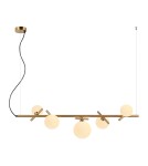 Pendant lamps over the island - Italux Reverso Pendant Brass 5xG9 25W PND-5622-5-BRO-W - product 1