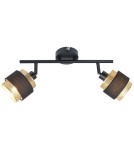 Spotlight ceiling lamps - Italux Renez Spotlight/Spot Black, gold, fabric 2xE14 4W SPL-95820-2 - product 1