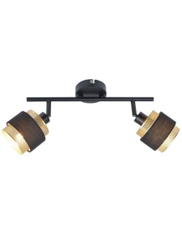 Italux Renez Spotlight/Spot Black, gold, fabric 2xE14 4W SPL-95820-2