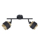 Spotlight ceiling lamps - Italux Renez Spotlight/Spot Black, gold, fabric 2xE14 4W SPL-95820-2 - product 2