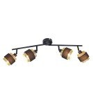 Spotlight ceiling lamps - Italux Renez Spotlight/Spot Black, gold, fabric 4xE14 4W SPL-95820-4 - product 1