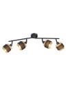 Italux Renez Spotlight/Spot Black, gold, fabric 4xE14 4W SPL-95820-4