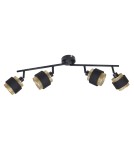 Spotlight ceiling lamps - Italux Renez Spotlight/Spot Black, gold, fabric 4xE14 4W SPL-95820-4 - product 2