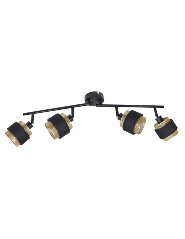 Italux Renez Spotlight/Spot Black, gold, fabric 4xE14 4W SPL-95820-4 - product 2