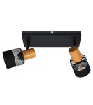 Spotlight ceiling lamps - Italux Coletta Spotlight/Spot Black, wood, fabric 2xE14 4W SPL-90110-2 - product 2