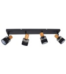 Spotlight ceiling lamps - Italux Coletta Spotlight/Spot Black, wood, fabric 4xE14 4W SPL-90110-4 - product 2