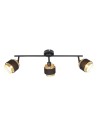Italux Renez Spotlight/Spot Black, gold, fabric 3xE14 4W SPL-95820-3