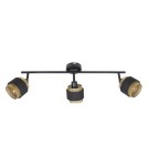 Spotlight ceiling lamps - Italux Renez Spotlight/Spot Black, gold, fabric 3xE14 4W SPL-95820-3 - product 2