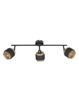 Italux Renez Reflektor/Spot Czarny, złoty, tkanina 3xE14 4W SPL-95820-3 - produkt 2