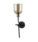 Wall lamps - Italux Servio Wall lamp Black 1xE14 40W WL-66892-1A-BK-AMB - product 1