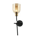 Wall lamps - Italux Servio Wall lamp Black 1xE14 40W WL-66892-1A-BK-AMB - product 2