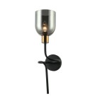 Wall lamps - Italux Servio Wall lamp Black 1xE14 40W WL-66892-1A-BK-SG - product 1