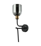 Wall lamps - Italux Servio Wall lamp Black 1xE14 40W WL-66892-1A-BK-SG - product 2