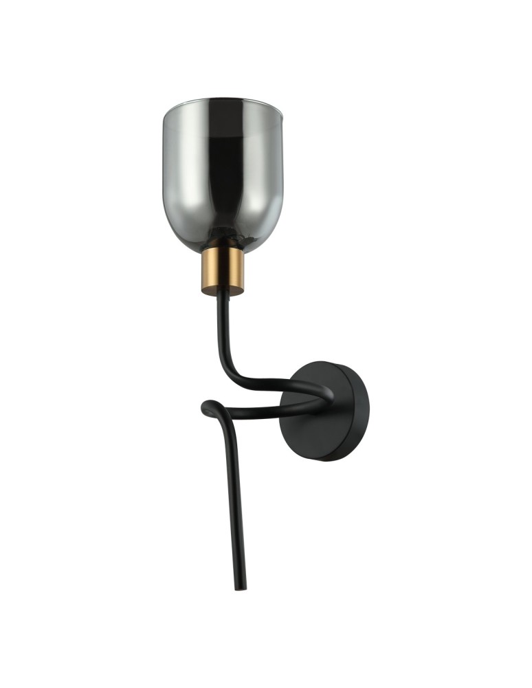 Wall lamps - Italux Servio Wall lamp Black 1xE14 40W WL-66892-1A-BK-SG - product kolory-swiatla.pl 2