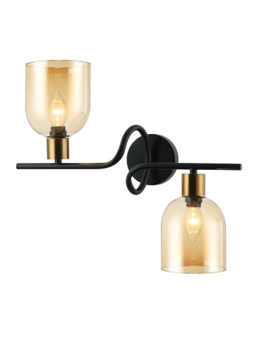 Italux Servio Wall lamp Black 2xE14 40W WL-66892-2A-BK-AMB - product 2