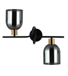 Wall lamps - Italux Servio Wall lamp Black 2xE14 40W WL-66892-2A-BK-SG - product 1