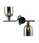 Wall lamps - Italux Servio Wall lamp Black 2xE14 40W WL-66892-2A-BK-SG - product 2