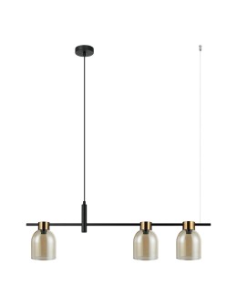 Italux Servio Pendant Black 3xE14 40W PND-66892-3-BK-AMB