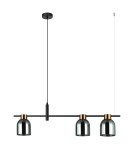 Pendant lamps over the island - Italux Servio Pendant Black 3xE14 40W PND-66892-3-BK-SG - product 1