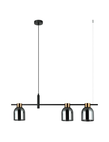Italux Servio Pendant Black 3xE14 40W PND-66892-3-BK-SG