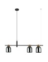 Italux Servio Pendant Black 3xE14 40W PND-66892-3-BK-SG