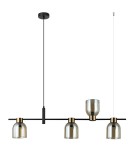 Pendant lamps over the island - Italux Servio Pendant Black 4xE14 40W PND-66892-4-BK-AMB - product 1