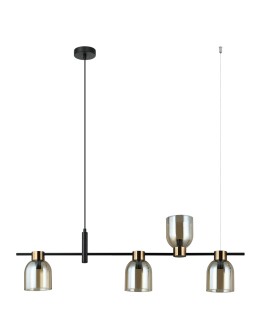 Italux Servio Pendant Black 4xE14 40W PND-66892-4-BK-AMB