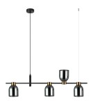 Pendant lamps over the island - Italux Servio Pendant Black 4xE14 40W PND-66892-4-BK-SG - product 2