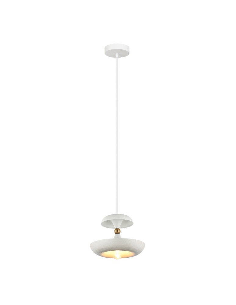 Single pendant lamps - Italux Marina Pendant White 1xE27 40W PND-73221-1M-WH - product kolory-swiatla.pl 1