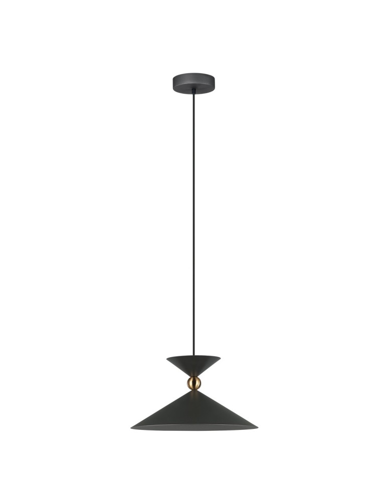 Single pendant lamps - Italux Quelto Pendant Grey 1xE27 40W PND-84432-1-GR - product kolory-swiatla.pl 1