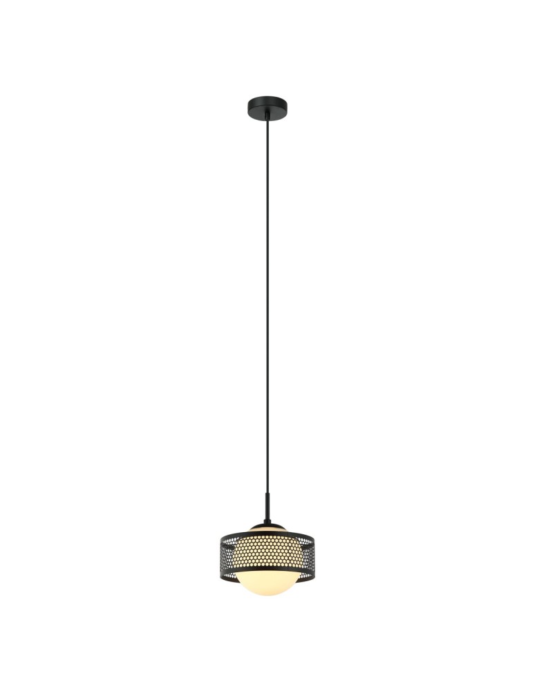 Single pendant lamps - Italux Lomica Pendant Black 1xE27 40W PND-55456-1M-BK - product kolory-swiatla.pl 1