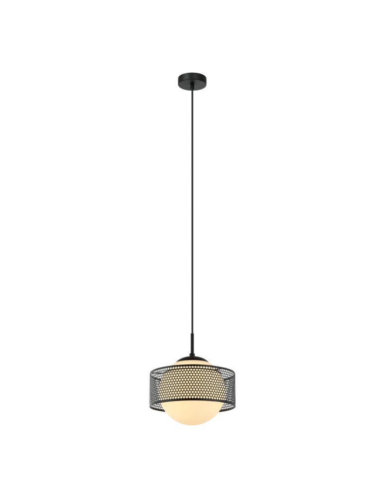 Single pendant lamps - Italux Lomica Pendant Black 1xE27 40W PND-55456-1L-BK - product kolory-swiatla.pl 1
