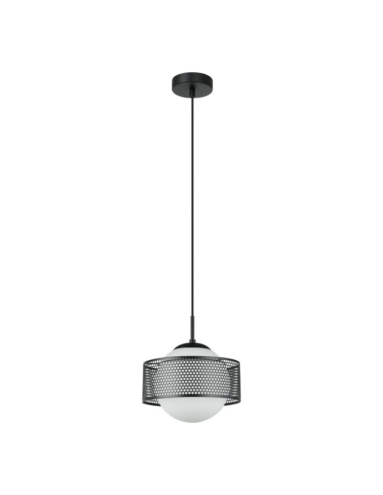 Single pendant lamps - Italux Lomica Pendant Black 1xE27 40W PND-55456-1L-BK - product kolory-swiatla.pl 2