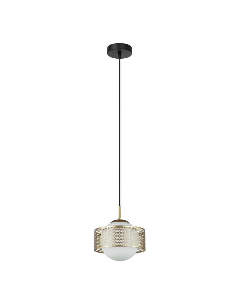 Single pendant lamps - Italux Lomica Pendant Gold 1xE27 40W PND-55456-1L-GD - product kolory-swiatla.pl 1