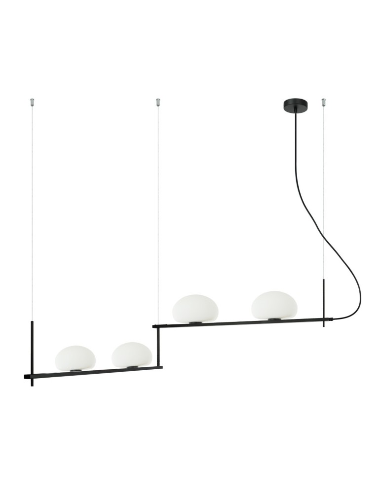 Pendant lamps - Italux Kernio Pendant Black 4xG9 25W PND-357784-BK+W - product kolory-swiatla.pl 2