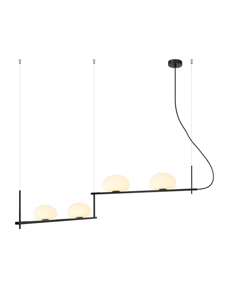 Pendant lamps - Italux Kernio Pendant Black 4xG9 25W PND-357784-BK+W - product kolory-swiatla.pl 1