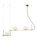 Pendant lamps over the island - Italux Kernio Pendant Brass 3xG9 25W PND-357783-BRO+W - product 2