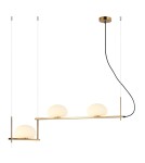 Pendant lamps over the island - Italux Kernio Pendant Brass 3xG9 25W PND-357783-BRO+W - product 1
