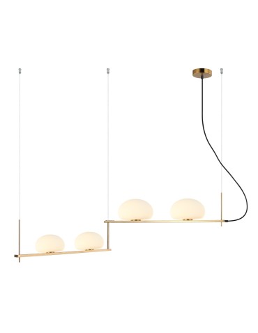Italux Kernio Pendant Brass 4xG9 25W PND-357784-BRO+W