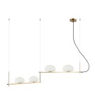 Pendant lamps - Italux Kernio Pendant Brass 4xG9 25W PND-357784-BRO+W - product 2