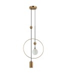 Designer pendant lamps - Italux Trosti Pendant Brass 2xG9, GU10 GU10 35W + G9 25W PND-428892-BRO - product 2