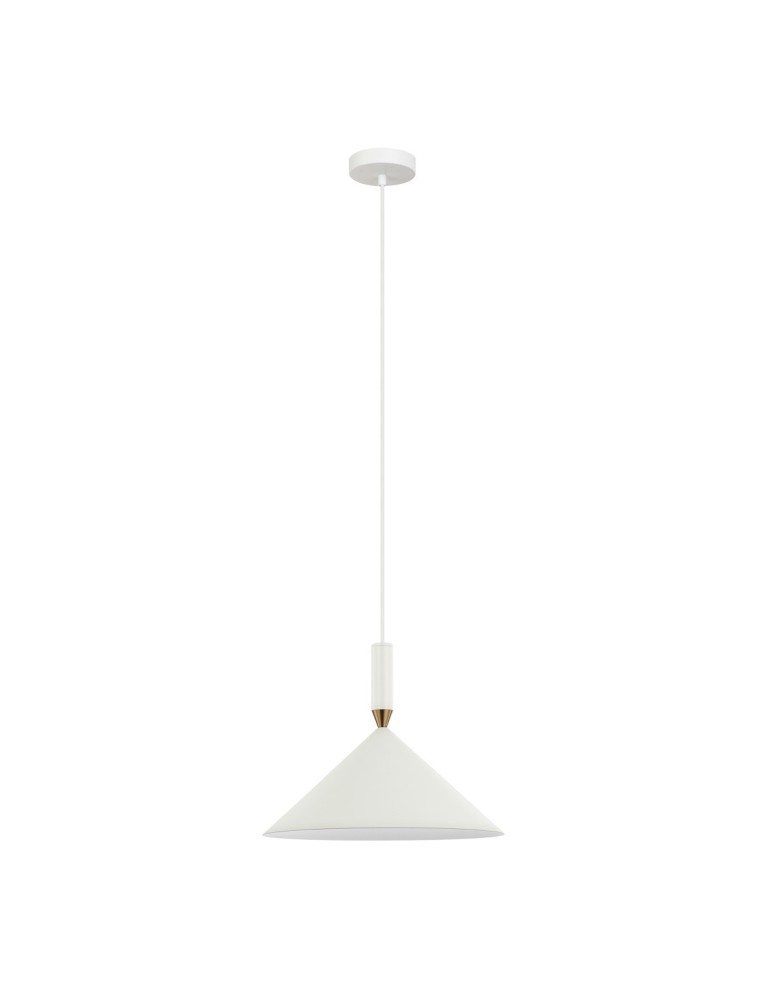Single pendant lamps - Italux Drello Pendant White 1xE27 40W PND-541101-W - product kolory-swiatla.pl 1