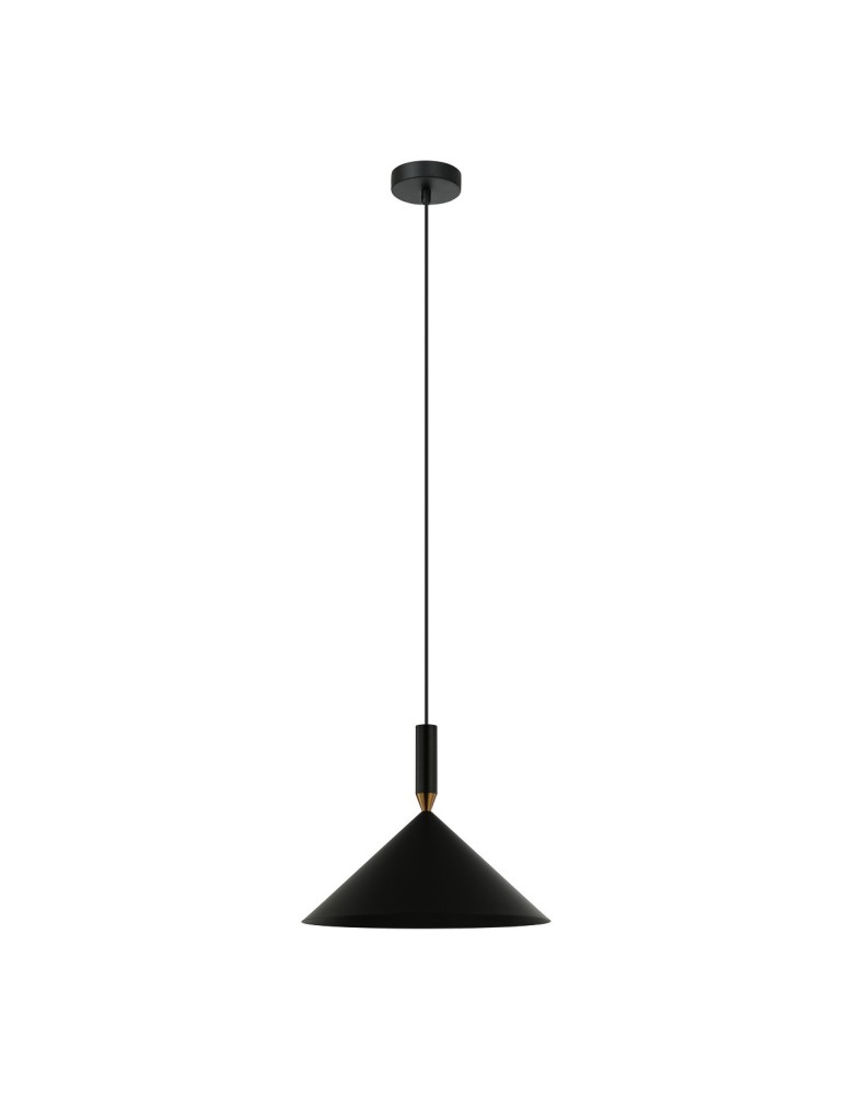 Single pendant lamps - Italux Drello Pendant Black 1xE27 40W PND-541101-BK - product kolory-swiatla.pl 2