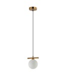 Pendant lamps spheres - Italux Merseta Pendant Antique Bronze 1xG9 25W PND-463321S-BRO+W - product 2