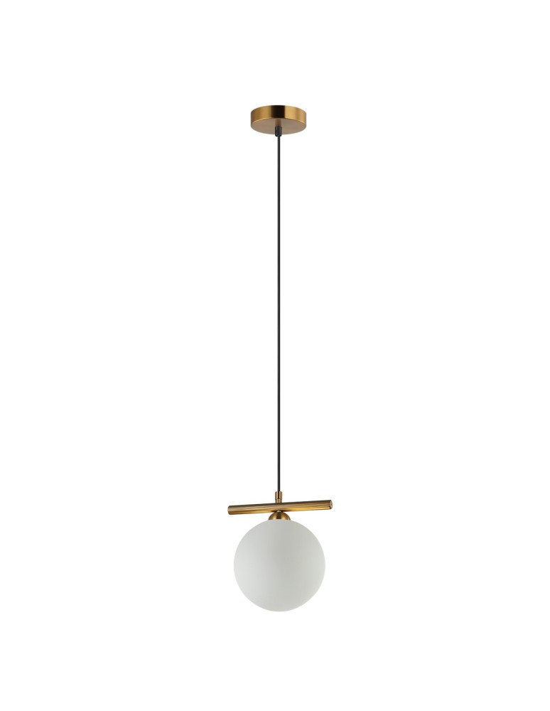 Pendant lamps spheres - Italux Merseta Pendant Antique Bronze 1xG9 25W PND-463321M-BRO+W - product kolory-swiatla.pl 2