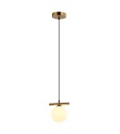 Pendant lamps spheres - Italux Merseta Pendant Antique Bronze 1xG9 25W PND-463321S-BRO+W - product 1